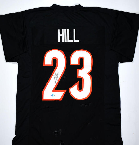 Dax Hill Autographed Black Pro Style Jersey-Beckett W Hologram *Black