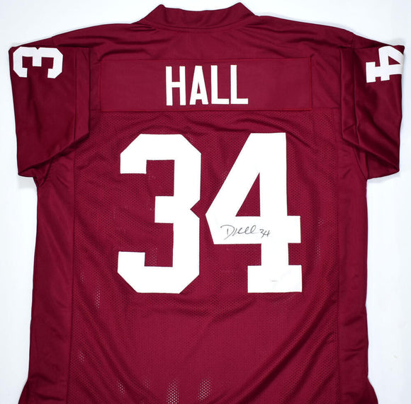 Dante Hall Autographed Maroon College Style Jersey - JSA W *Black