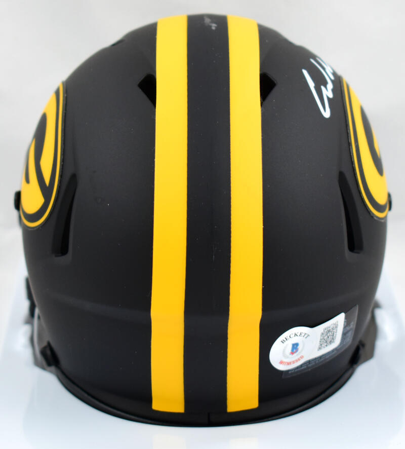 Christian Watson Autographed Packers Eclipse Speed Mini Helmet