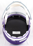 Randy Moss Autographed Vikings F/S Tribute Speed Helmet-Beckett W Holo *Silver