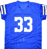 Tony Dorsett Autographed Blue Pro Style Jersey w/HOF- Beckett W Hologram *Black