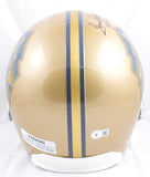 Tony Dorsett Earl Campbell Autographed F/S HOF Gold Helmet w/HOF- Beckett W Holo