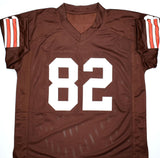 Ozzie Newsome Autographed Brown Pro Style Jersey w/ HOF-Beckett W Hologram  *8