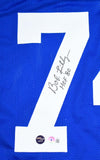 Bob Lilly Autographed Blue Pro Style Jersey w/HOF-Beckett W Hologram *Black *7