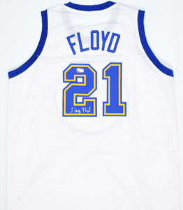 Sleepy Floyd Autographed White Pro Style Jersey- Beckett W Hologram *Silver