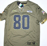 Steve Largent Seahawks Signed Salute To Service Limited Player Jersey- Beckett W