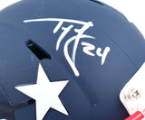 Ty Law Autographed New England Patriots AMP Speed Mini Helmet- Beckett W Holo