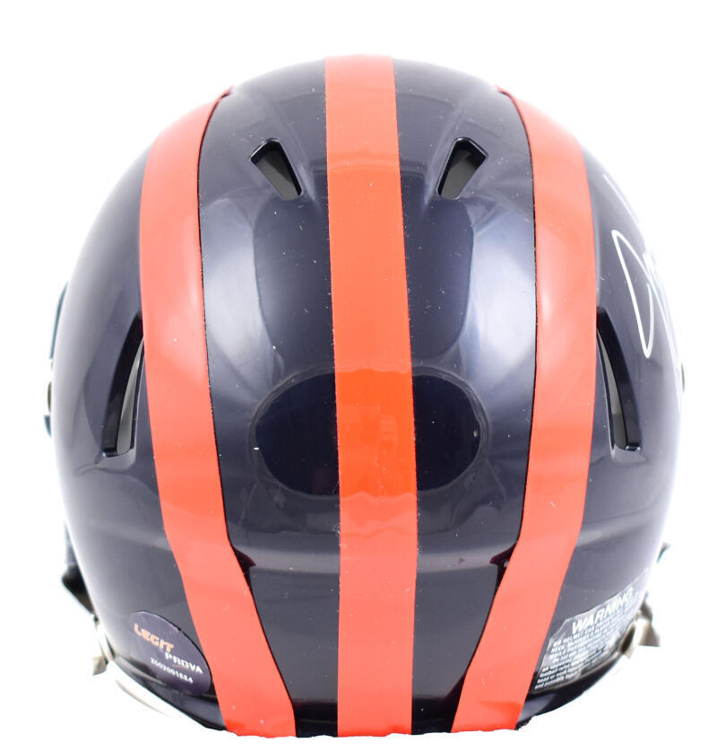 chicago bears motorcycle helmets Jimbo Covert Autographed Chicago Bears 1936 Speed Mini Helmet w/HOF
