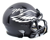 D'Andre Swift Autographed Eagles Eclipse Speed Mini Helmet-Beckett W Hologram