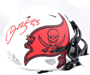 Derrick Brooks signed Buccaneers Lunar Speed Mini Helmet- Beckett W Hologram*Red