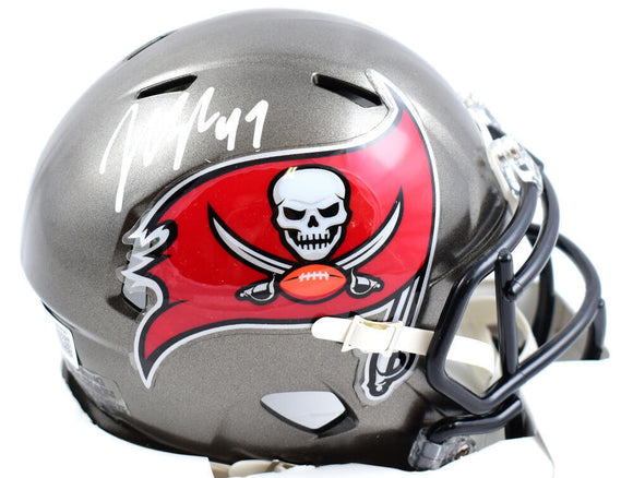 John Lynch Autographed Tampa Bay Buccaneers Speed Mini Helmet-Beckett W Hologram