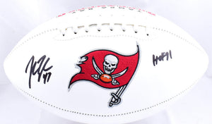 John Lynch Autographed Buccaneers Logo Football w/HOF - Beckett W Hologram