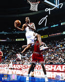 Allen Iverson Autographed Philadelphia 76ers 8x10 Lay Up Photo-Beckett W Holo