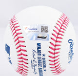 Ozzie Smith Autographed OML Baseball w/HOF - Fanatics *Blue