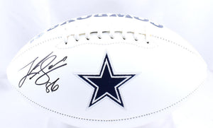 Luke Schoonmaker Autographed Dallas Cowboys Logo Football-Beckett W Hologram