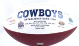 Luke Schoonmaker Autographed Dallas Cowboys Logo Football-Beckett W Hologram