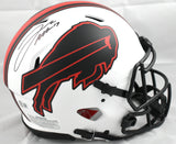 Josh Allen Autographed Buffalo Bills F/S Lunar Speed Authentic Helmet- Beckett W