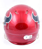 Jalen Pitre Autographed Houston Texans Flash Speed Mini Helmet-Beckett W Holo