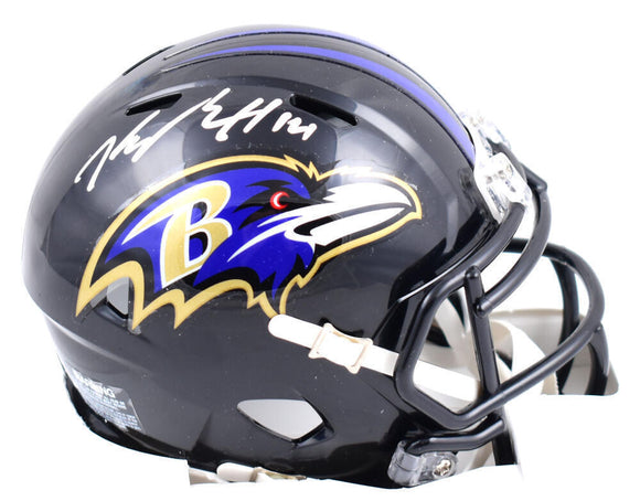 Kyle Hamilton Autographed Baltimore Ravens Speed Mini Helmet-Beckett W Hologram