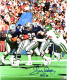 Tony Dorsett Autographed Cowboys 16x20 Vs. Eagles Photo w/HOF- Beckett W Holo