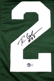 Ryan Grant Autographed Green Pro Style Jersey- Beckett Hologram *Black