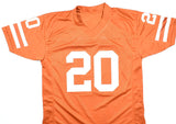 Earl Campbell Autographed Orange College Style Jersey  - Beckett W Hologram