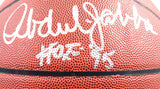 Kareem Abdul-Jabbar Autographed Spalding NBA Basketball w/HOF - Beckett W Holo