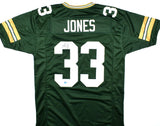 Aaron Jones Autographed Green Pro Style Jersey - Beckett W Hologram *Black