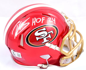 Patrick Willis Autographed 49ers Flash Mini Helmet w/HOF - Beckett W Hologram