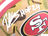 Patrick Willis Autographed 49ers Camo Mini Helmet w/HOF - Beckett W Hologram