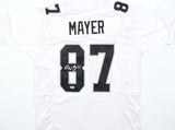 Michael Mayer Autographed White Pro Style Jersey - Beckett W Hologram *Silver