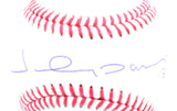 Johnny Damon Autographed OML Baseball - Beckett W Hologram *Blue