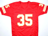 Christian Okoye Signed Red Pro Style Jersey w/ Nigerian Nightmare-Beckett W Holo