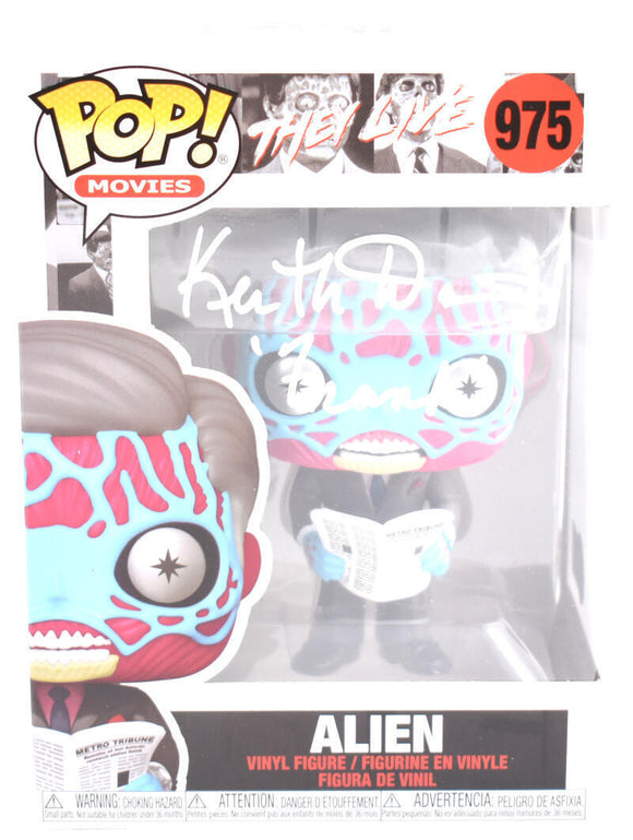 Keith David Signed They Live Funko Pop Figurine #975 w/ Frank  - Beckett W Holo