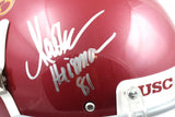 Marcus Allen Autographed USC Trojans F/S Schutt Helmet W/ Heisman- JSA W *Silver