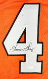 Thurman Thomas Autographed Orange College Style Jersey- JSA W Auth *4