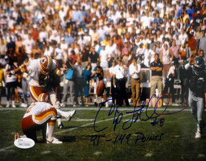 Chip Lohmiller Autographed 8x10 Field Goal Photo- JSA W Authenticated