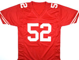 Patrick Willis Autographed Red Pro Style Jersey-Beckett W Hologram *Black *2