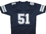 Ken Norton Jr. Autographed Blue Pro Style Jersey - Prova *Black