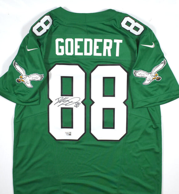 Dallas Goedert Signed Eagles Kelly Green Nike Vapor Limited  Jersey - Fanatics