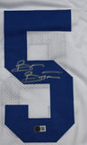 Brian Bosworth Autographed White Pro Style Jersey- Beckett W Hologram *Silver