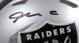 Maxx Crosby Autographed Las Vegas Raiders Speed Mini Helmet - Fanatics *Black