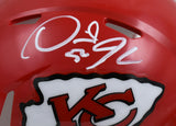 Derrick Johnson Autographed Kansas City Chiefs Speed Mini Helmet- Beckett W Holo