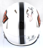 Thurman Thomas Autographed Oklahoma State White Speed Mini Helmet-Beckett W Holo