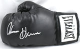 Tommy Hearns Autographed Black Everlast Boxing Glove *Left - Beckett W Hologram