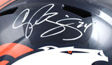 Champ Bailey Autographed Denver Broncos F/S Speed Helmet - Beckett W Holo *White