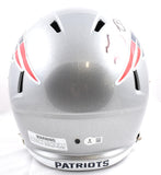 Tedy Bruschi Autographed New England Patriots F/S Speed Helmet - Beckett W Holo