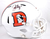 John Elway Autographed Denver Broncos F/S Alt 2023 Speed Helmet - Beckett W Holo