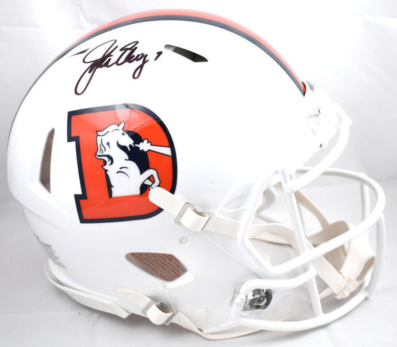 John Elway Signed Denver Broncos F/S Alt 2023 Speed Auth Helmet- Beckett W Holo