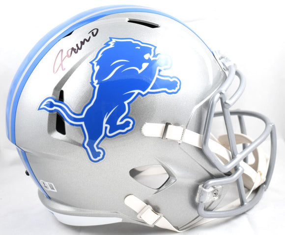 Jameson Williams Autographed Detroit Lions F/S Speed Helmet-Beckett W Hologram